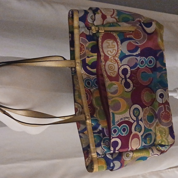 COACH RARE-LIMITED EDITION💥Glam POP C Tote/Diaper Bag F19423 “ - Picture 4 of 11